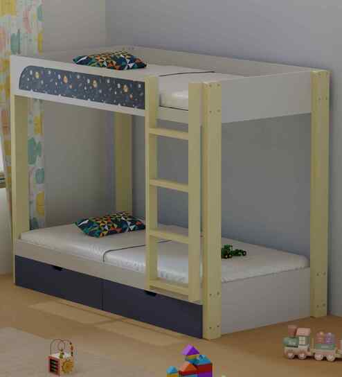 Play Date Single Size Bunk Bed in Space Theme