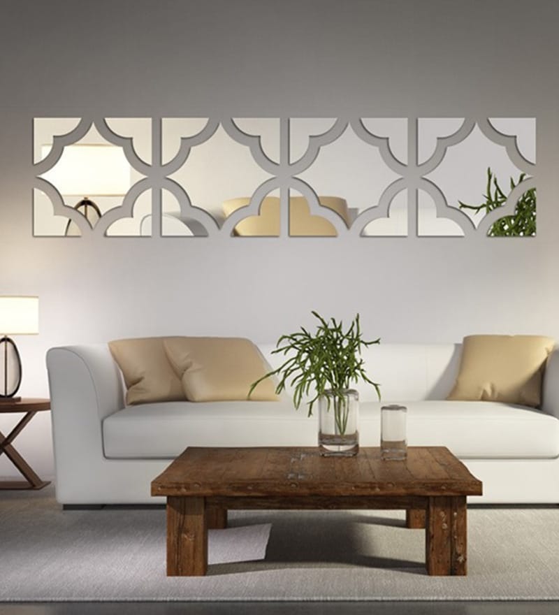 Buy Planet Decor Silver Acrylic Modern Wall Mirror Online Kids