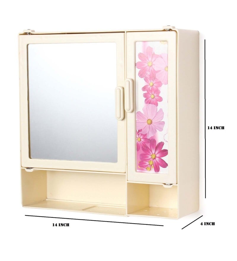 Buy Plastic Double Door Bathroom With Lower Shelf By Zahab