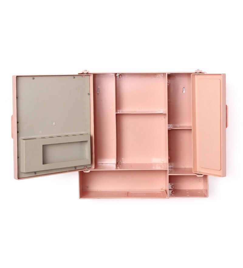 Buy Plastic Double Door Bathroom With Lower Shelf By Zahab