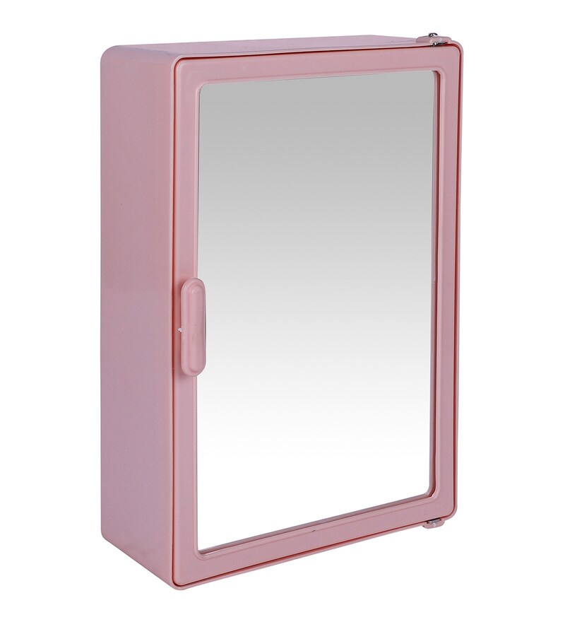 Buy Plastic Pink Bathroom with Mirror by Zahab Online