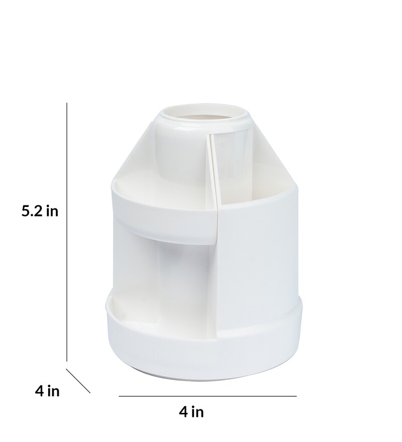 Buy Plastic Round Pen Holder With 5 Compartments By Market 99 Online