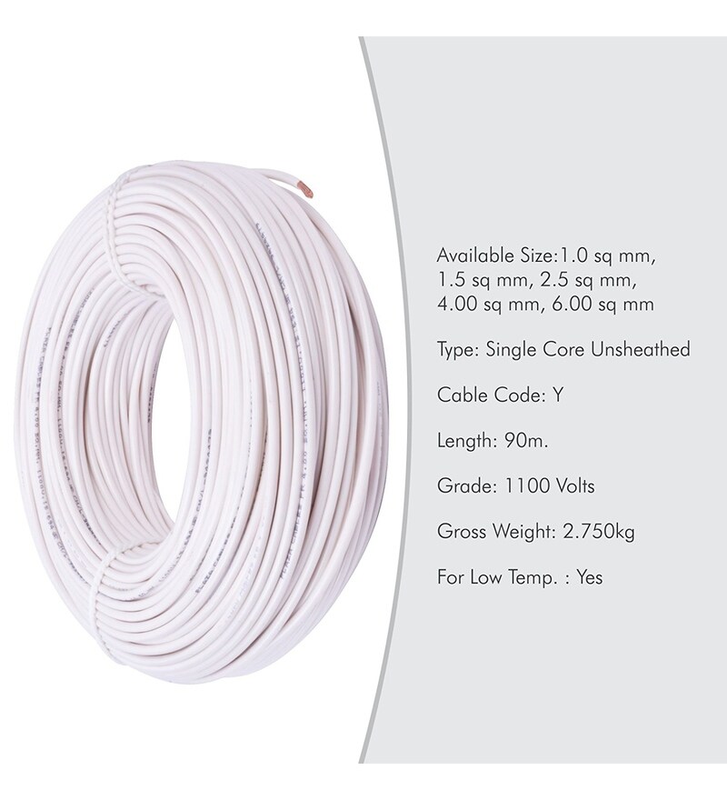 Buy Plaza 2.5 Sq. mm PVC & Copper Insulated Electrical Wire Online