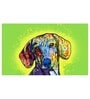 Dachshund Place Multicolour Fabric Dot Mat