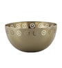 Plaid Powder Gold Iron Bowl