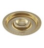Plaid Chip & Dipped Gold 13 Inch Iron Appetizer Platter