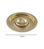 Plaid Chip & Dipped Gold 13 Inch Iron Appetizer Platter