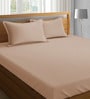 Plain Collection Cotton 800TC King Size Bedsheet with 2 Pillow Covers
