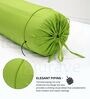 Fluorescent Green Solid Cotton 2 Pcs Bolster Covers