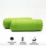 Fluorescent Green Solid Cotton 2 Pcs Bolster Covers