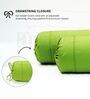 Fluorescent Green Solid Cotton 2 Pcs Bolster Covers
