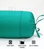 Aqua Green Solid Cotton 2 Pcs Bolster Covers