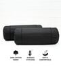 Black Solid Cotton 2 Pcs Bolster Covers