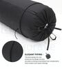 Black Solid Cotton 2 Pcs Bolster Covers