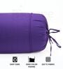 Dark Purple Solid Cotton 2 Pcs Bolster Covers