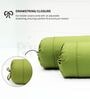 Green Solid Cotton 2 Pcs Bolster Covers