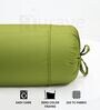 Green Solid Cotton 2 Pcs Bolster Covers