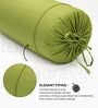 Green Solid Cotton 2 Pcs Bolster Covers