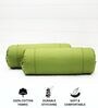 Green Solid Cotton 2 Pcs Bolster Covers