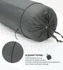Grey Solid Cotton 2 Pcs Bolster Covers