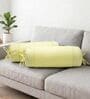 Light Yellow Solid Cotton 2 Pcs Bolster Covers