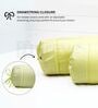 Light Yellow Solid Cotton 2 Pcs Bolster Covers