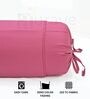 Magenta Solid Cotton 2 Pcs Bolster Covers
