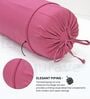 Magenta Solid Cotton 2 Pcs Bolster Covers