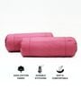 Magenta Solid Cotton 2 Pcs Bolster Covers