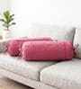 Magenta Solid Cotton 2 Pcs Bolster Covers