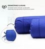 Marine Blue Solid Cotton 2 Pcs Bolster Covers
