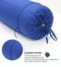 Marine Blue Solid Cotton 2 Pcs Bolster Covers