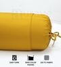 Mustard Solid Cotton 2 Pcs Bolster Covers