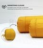 Mustard Solid Cotton 2 Pcs Bolster Covers