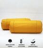 Mustard Solid Cotton 2 Pcs Bolster Covers