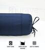 Navy Blue Solid Cotton 2 Pcs Bolster Covers