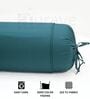 Peacock Blue Solid Cotton 2 Pcs Bolster Covers