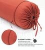 Rust Solid Cotton 2 Pcs Bolster Covers