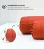 Rust Solid Cotton 2 Pcs Bolster Covers