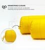 Yellow Solid Cotton 2 Pcs Bolster Covers