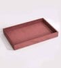 Pink Plain Jewellery Tray