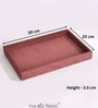 Pink Plain Jewellery Tray