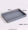 Grey Plain Jewellery Tray