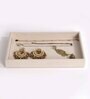 Cream Plain Jewellery Tray
