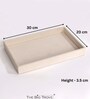 Cream Plain Jewellery Tray