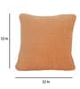 Orange Solid Cotton 12 x 12 Inches Cushion Cover