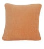 Orange Solid Cotton 12 x 12 Inches Cushion Cover