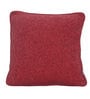 Red Solid Cotton 12 x 12 Inches Cushion Cover
