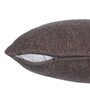 Brown Solid Cotton 16 x 16 Inches Cushion Cover