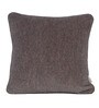 Brown Solid Cotton 16 x 16 Inches Cushion Cover